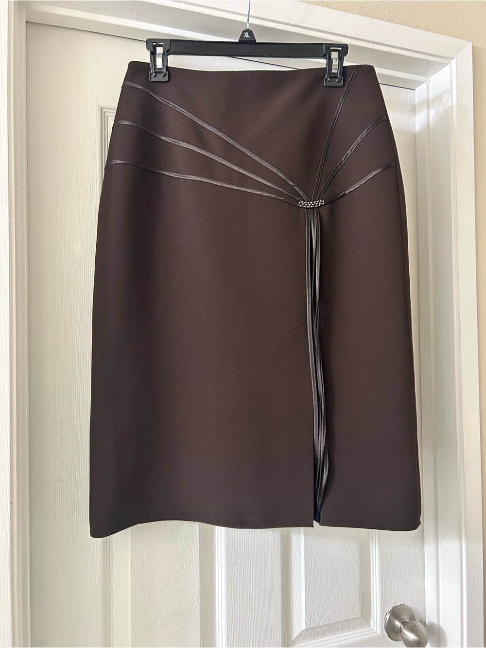 Classic Brown Women's Knee-Length Skirt